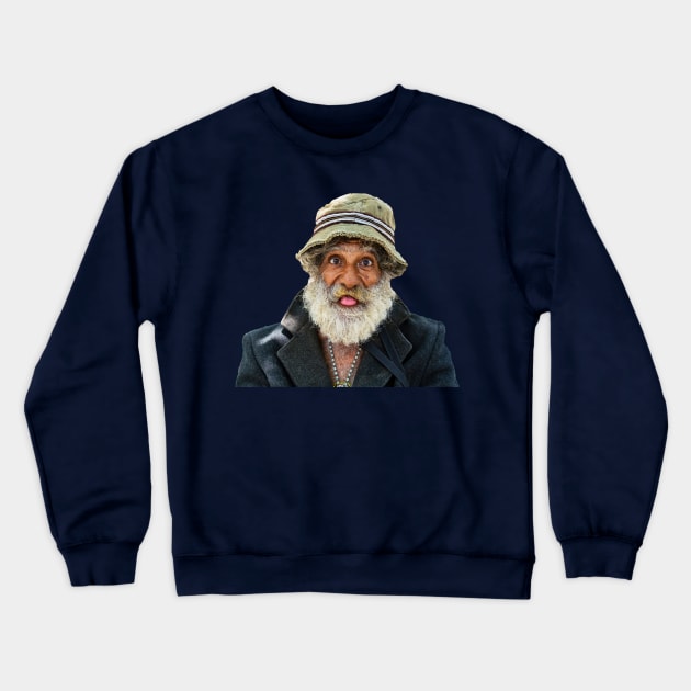 Old Man From Havana Crewneck Sweatshirt by tommysphotos